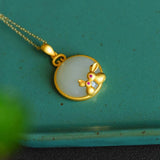 NK278 24KT Rabbit Necklace Gift for Her