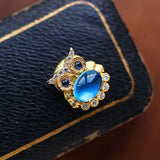 NK307 Owl Jade 24KT Necklace for Woman Bride Mother Birthday Wedding Gift