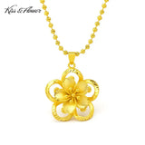 NK46 Flower 24KT Pendant Necklace - Fine Jewelry Gift