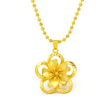 NK46 Flower 24KT Pendant Necklace - Fine Jewelry Gift