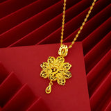 NK59 Fine Jewelry Peacock 24KT Pendant Necklaces