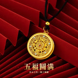 Vintage Hollow 24KT Pendant Charm Jewelry Gift
