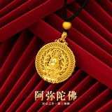 Vintage Buddha 24KT Pendant Charm Fine Man Father Party Gift