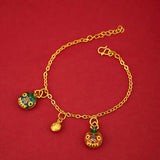 PD13 24KT Fortune Gobbler Pendant Charm Gift for Woman Girl Mother