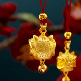 24KT Lion Pendant Charm No Chain Birthday Wedding Gift