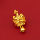 24KT Lion Pendant Charm No Chain Birthday Wedding Gift