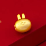 PD26 24KT Pendant Charm Rabbit Bear Dress DIY Jewelry Gift