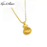 PD30 Hollow Lucky Bag 24KT Pendant Charm NO CHAIN