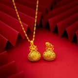 PD30 Hollow Lucky Bag 24KT Pendant Charm NO CHAIN