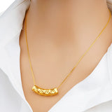 Vintage Flower 24KT Pendant Charm NO CHAIN