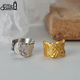 Real 925 Silver Plated Ear Cuffs Unusual Earrings for Women