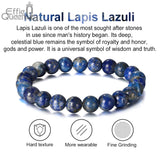 Lapis Lazuli Stone Beads Bracelet 8mm Couple Bracelet GMB21