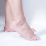 Freshwater Pearl Anklet for Women 925 Silver Beach Leg Bracelet Foot Chain