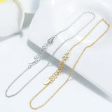 Boho Anklet Bracelet for Women Silver Chain Beach Anklet