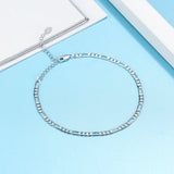 Boho Anklet Bracelet for Women Silver Chain Beach Anklet