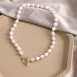 Vintage Pearl Choker Necklace Women Wedding Jewelry