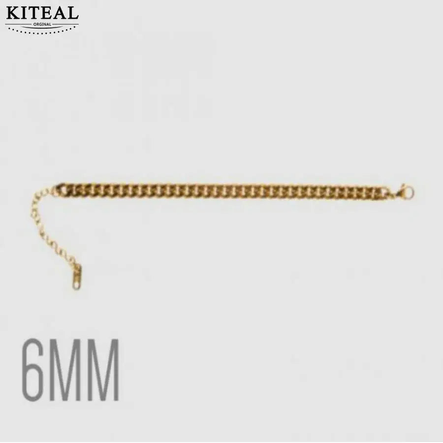 Plated Perfume Women Gum Bracelets 6mm/8mm Metal Chain Anchor Gift