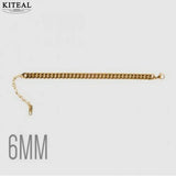 Plated Perfume Women Gum Bracelets 6mm/8mm Metal Chain Anchor Gift