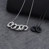 Men's Engraved Bead Name Necklace on Box Chain Jewelry Gift