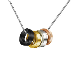 Men's Engraved Bead Name Necklace on Box Chain Jewelry Gift