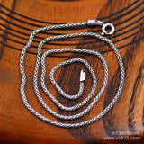 925 Sterling Silver Jewelry Flake Chain 50 Cm Long Necklace Men Women