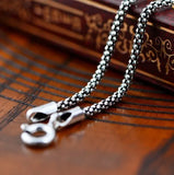 925 Sterling Silver Jewelry Flake Chain 50 Cm Long Necklace Men Women