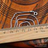 925 Sterling Silver Jewelry Flake Chain 50 Cm Long Necklace Men Women