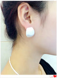 Sterling Silver Brushed Ear Clips Jewelry 925