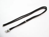 925 Silver Green Crystal Necklace Set with Rope Pendant Chain & Earrings
