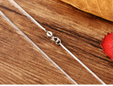 S925 Sterling Silver Square Thread Snake Bone Chain Clavicle Chain