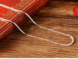S925 Sterling Silver Square Thread Snake Bone Chain Clavicle Chain