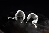 S925 Sterling Silver Xiangyun Retro Ear Buckle