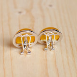 S925 Thai Silver Yellow Agate Earrings for Women