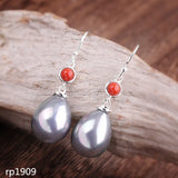 S925 Sterling Silver Beaded Women's Earrings