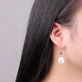 S925 Sterling Silver Beaded Women's Earrings