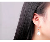S925 Sterling Silver Beaded Women's Earrings
