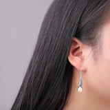 S925 Sterling Silver Natural Pearl Earrings