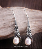 S925 Sterling Silver Natural Pearl Earrings