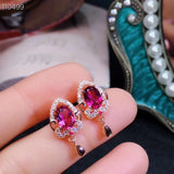 925 Silver Garnet Jewelry Set with Magnesium Aluminum, Detection Supported