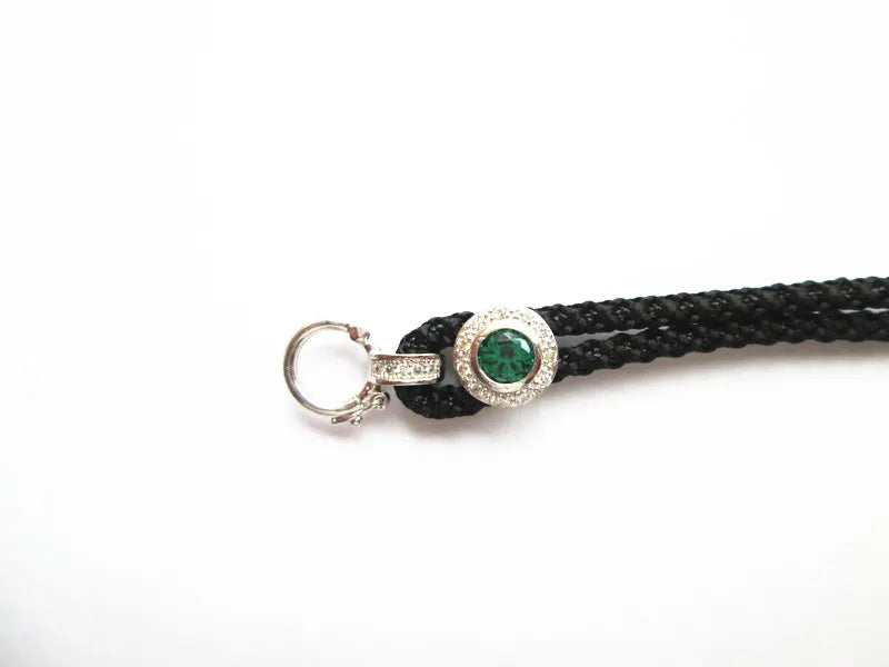 925 Silver Taiyin Hemp Rope Chain Necklace Adjustable
