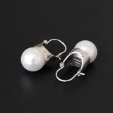 925 Sterling Silver Pearl Inlay Women's Earring