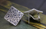 Vintage Lady Cloud Ear Buckle S990 Sterling Silver Jewelry