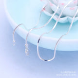 Thai Silver Snake Bone Chain Necklace 1.2mm (46-51cm)