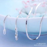 Thai Silver Snake Bone Chain Necklace 1.2mm (46-51cm)