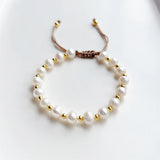 Freshwater Pearl Heishi Bracelet Jewelry for Women Christmas Gift