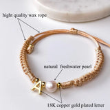 KKBEAD 26 Initial Bracelet Jewelry Plated Letter A~Z Charm Bracelets