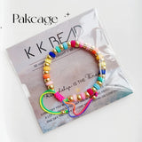 Colorful Heishi Disc Beads Bracelet for Women Boho Style