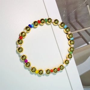 Boho Summer Colorful Beads Stretch Bracelet for Women Y2k Accessories