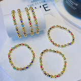 Boho Summer Colorful Beads Stretch Bracelet for Women Y2k Accessories
