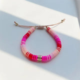 Boho Summer Heishi Disc Beads Bracelet Jewelry For Women Y2k Accessories
